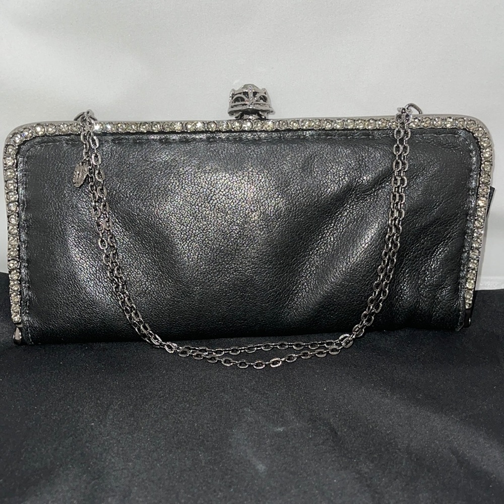 Clara Kasavina Black Leather Clutch